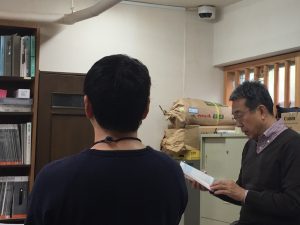 問題を出している社長